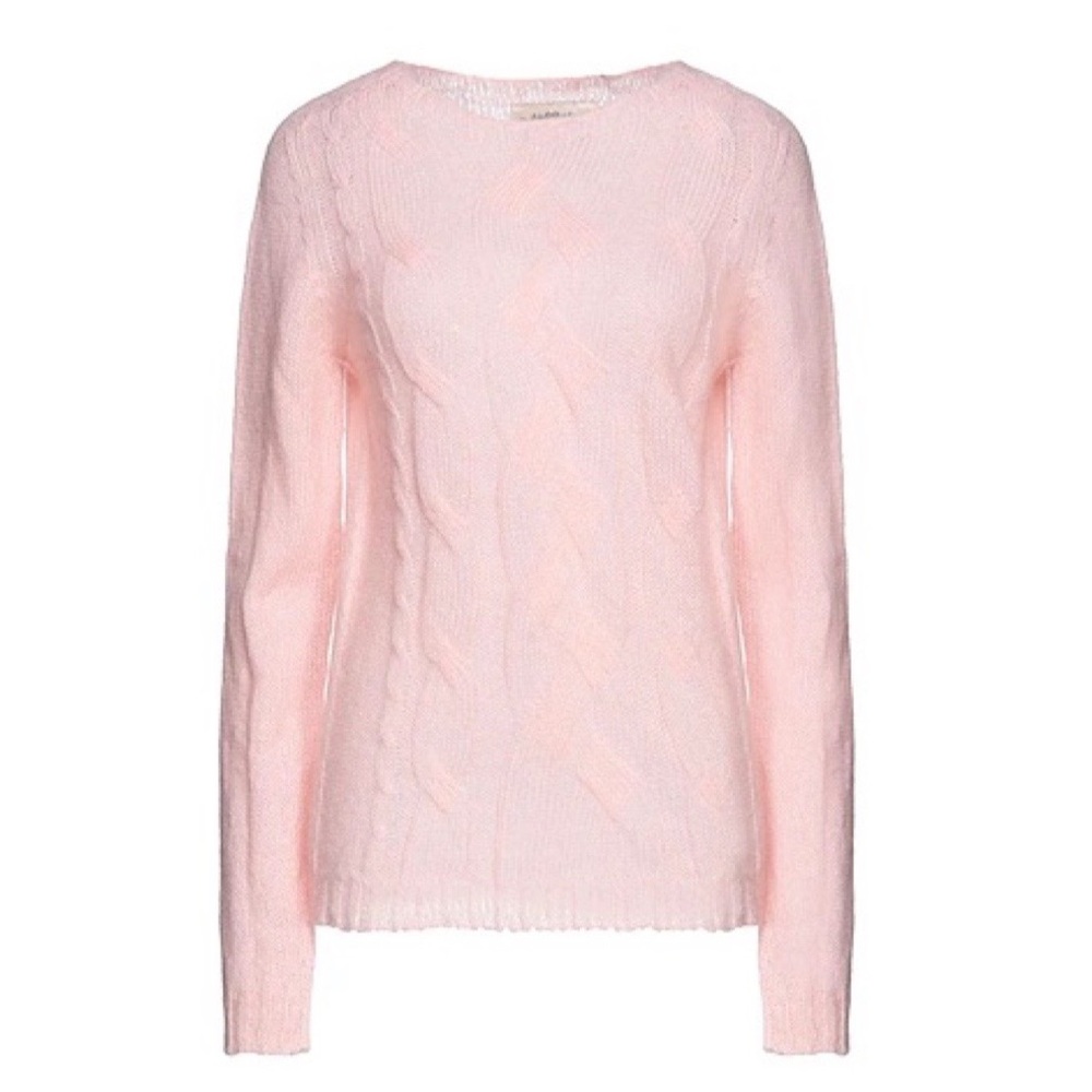 Pink Memories Cozy crewneck mohair pink sweater